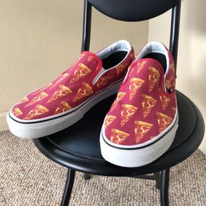 Vans slip on Pizza shoes